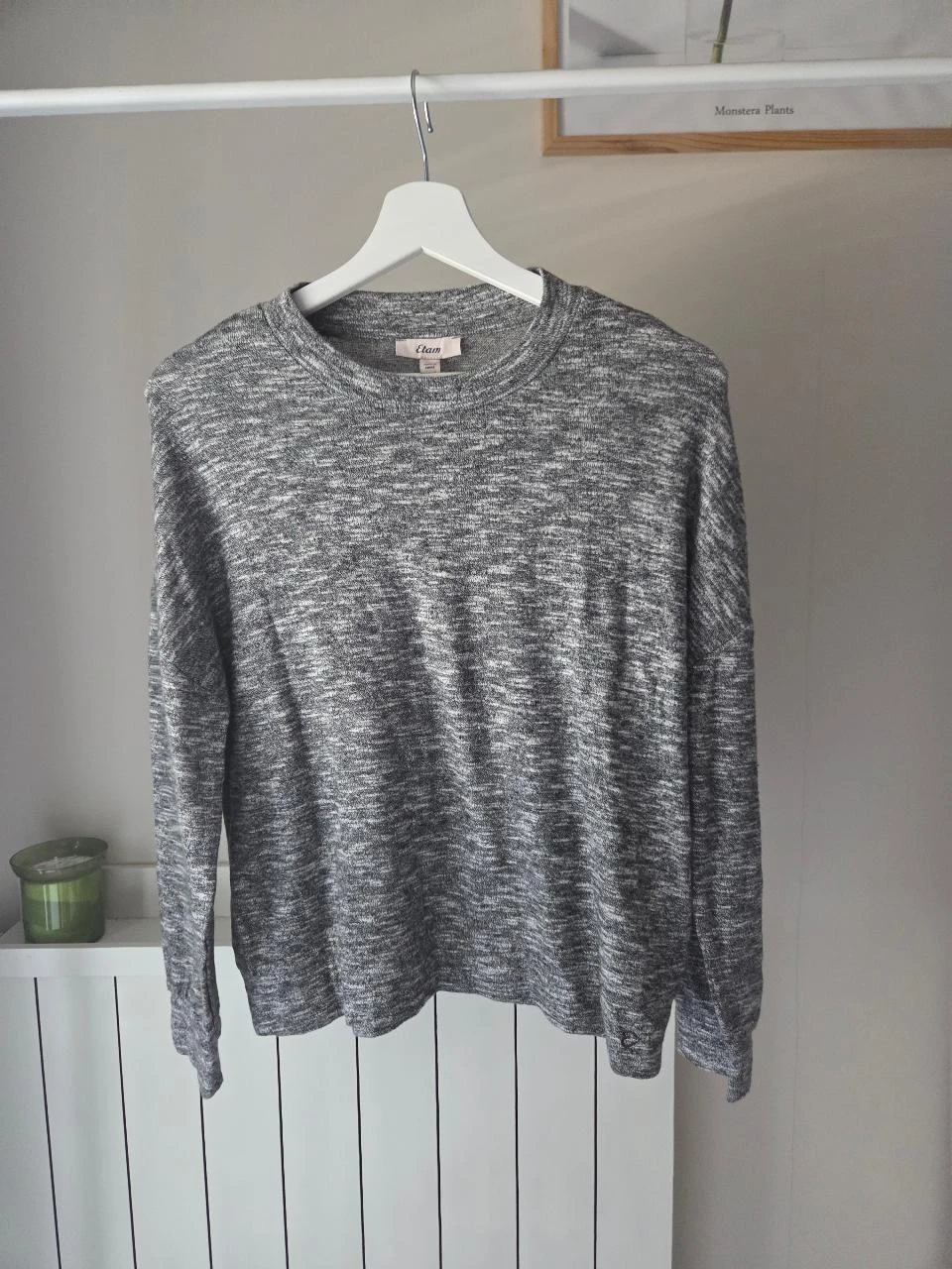 Camisón de pijama ETAM gris jaspeado muy suave • Talla XS • Nuevo – photo 3
